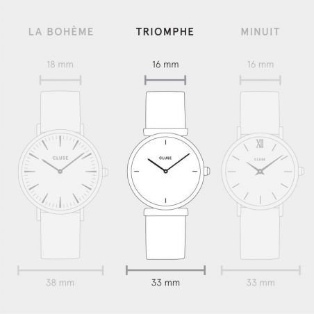 Cluse - Watch CLUSE - Triumph Rose Gold bicolour mesh