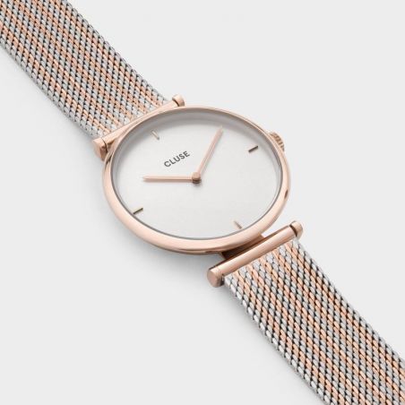 Cluse - Watch CLUSE - Triumph Rose Gold bicolour mesh
