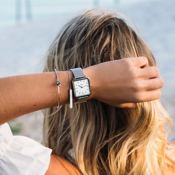 Montre CLUSE - La garçonne silver mesh/white - Bracelet acier