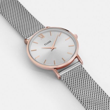 Cluse - Watch CLUSE - Midnight Mesh rose gold / silver