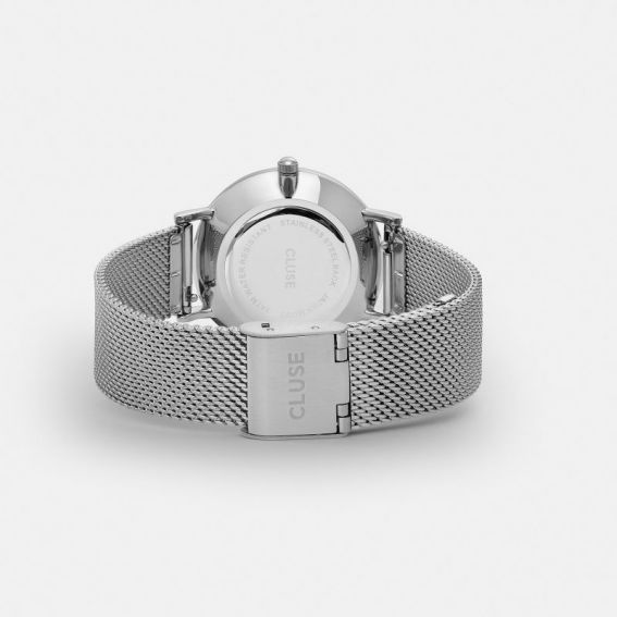 Montre de marque CLUSE - La minuit Mesh silver/white - CL30009
