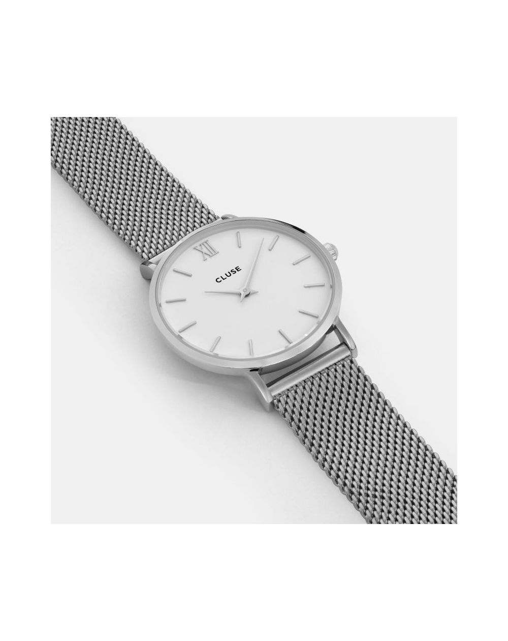 Montre de marque CLUSE - La minuit Mesh silver/white - CL30009