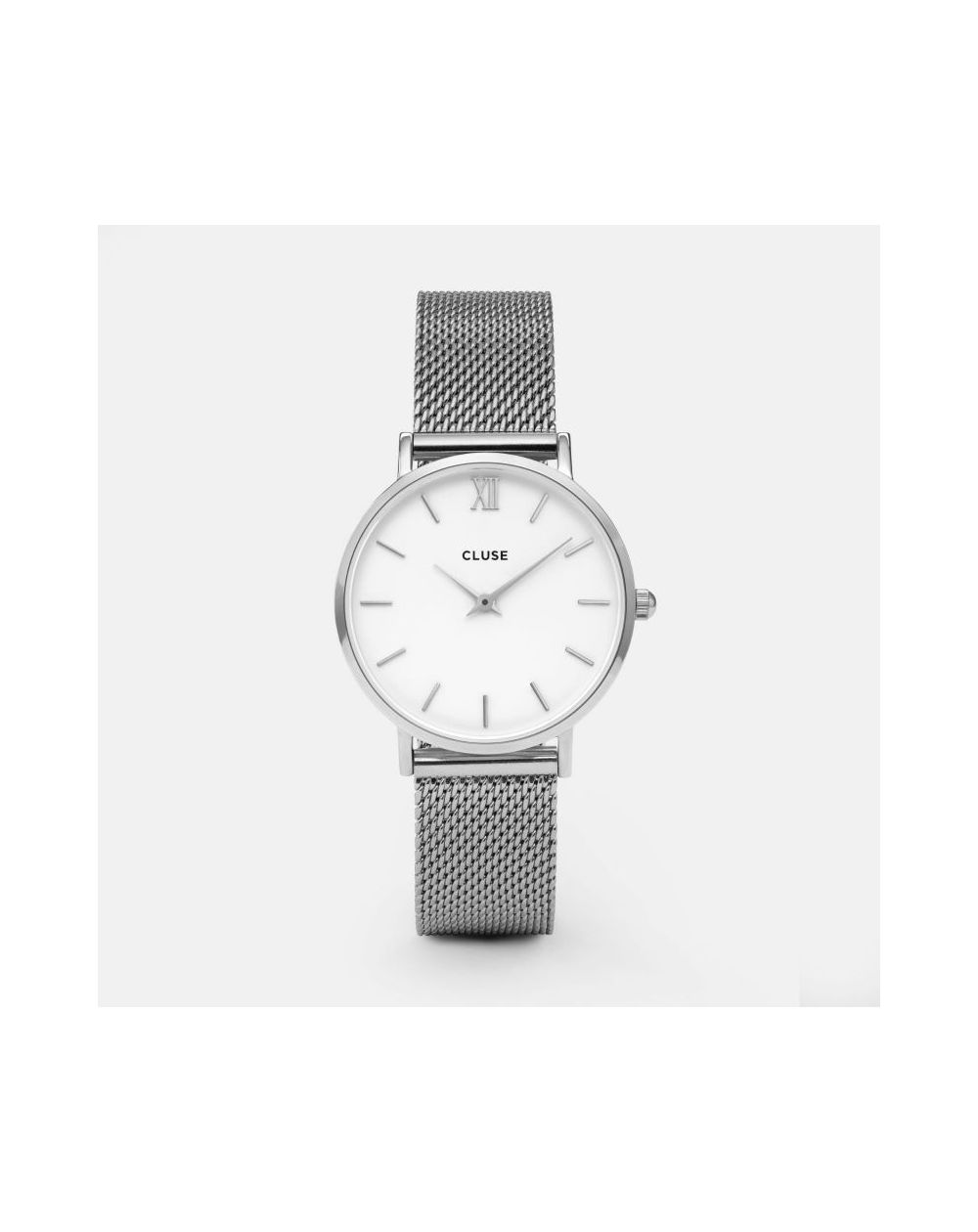 Montre de marque CLUSE - La minuit Mesh silver/white - CL30009