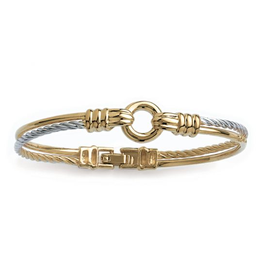Two-tone link bracelet
