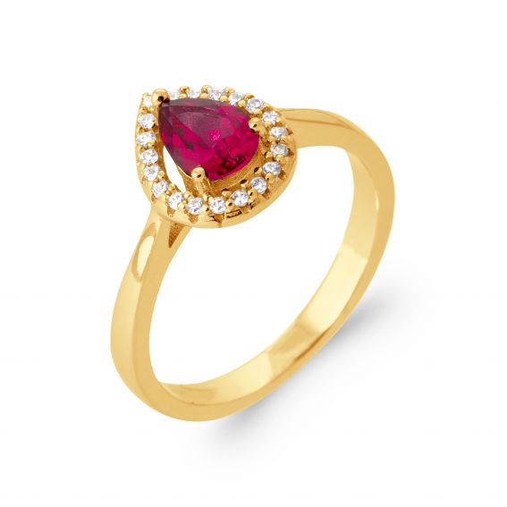 18k gold plated red...