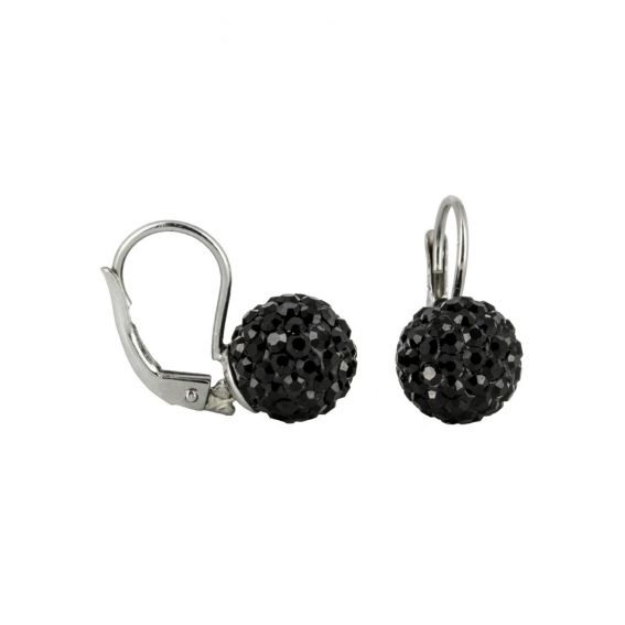 Bijou en argent - Earrings rhinestone balls