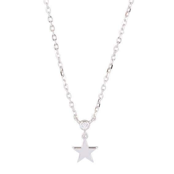 Star necklace with stone