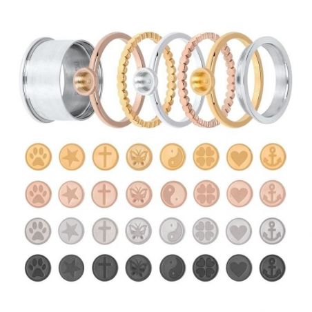 Base rosée pour élément interchangeable iXXXi - Bijoux de marque iXXXi