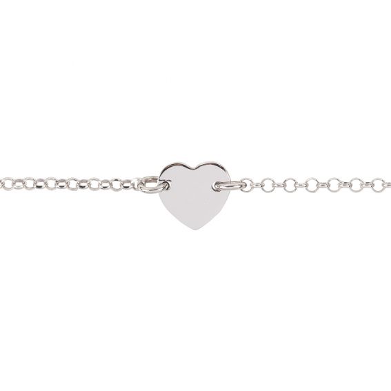 Bijou argent/plaqué or Small heart bracelet
