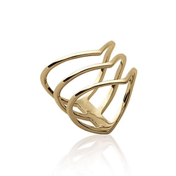 Bague triple pointe V...