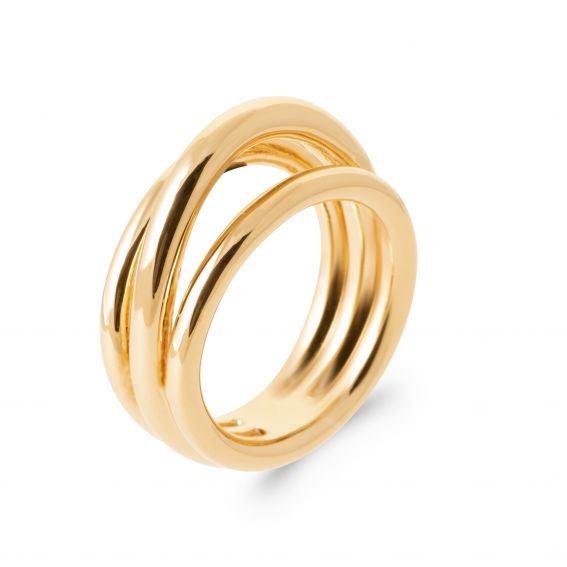 18k gold plated triple band...