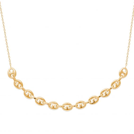 18k verguld collier met...