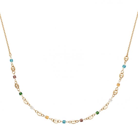 18k gold-plated necklace...