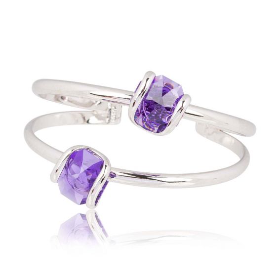 Andrea Marazzini Purple Octagon Swarovski crystal bracelet