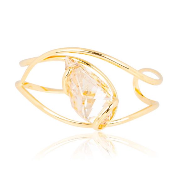 Andrea Marazzini Swarovski Helix Golden Shadow crystal bracelet