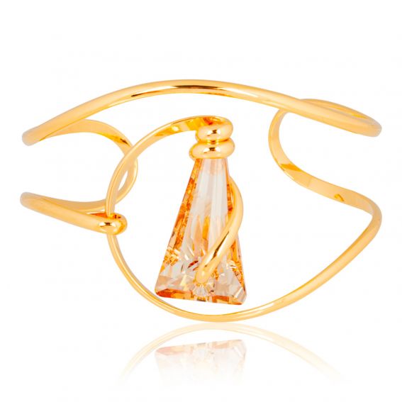 Andrea Marazzini Swarovski crystal bracelet Mini Spike Golden Shadow