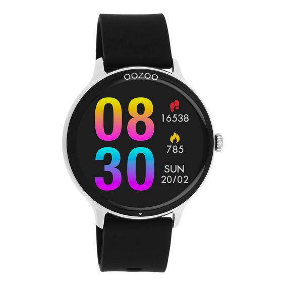 Oozoo Oozoo Q00130 Horloge - Smartwatch (zilver)