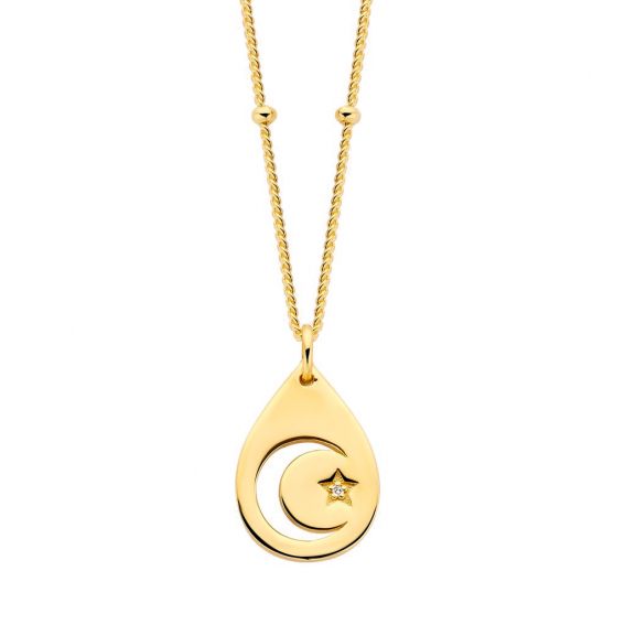 Crescent Star Necklace - 1...