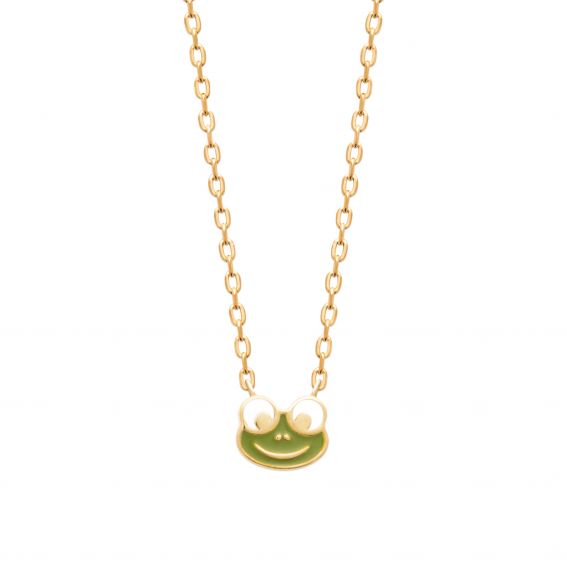 18k gold plated green...