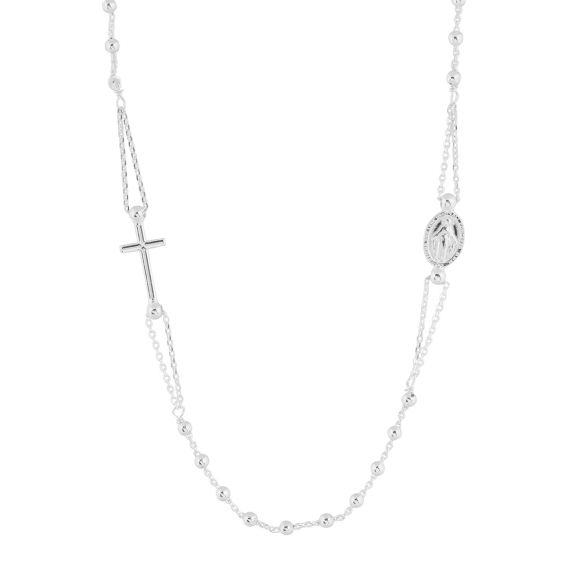 925 silver rosary necklace