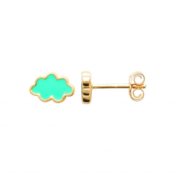 18k gold plated blue...