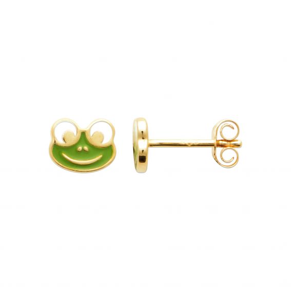 18k gold plated green...