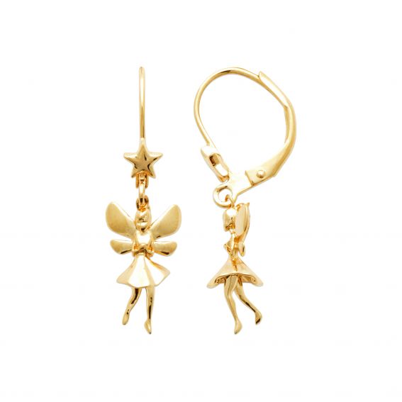 18k vergulde hanger fee boor