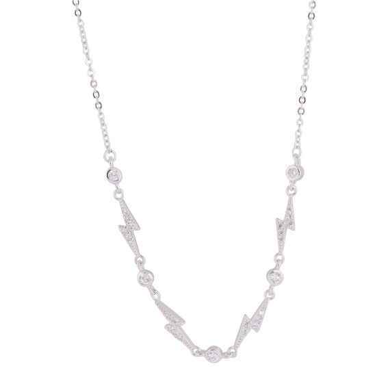 collier éclairs et zircons...