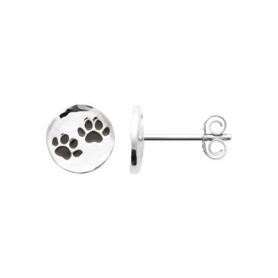 925 silver dog paw drill