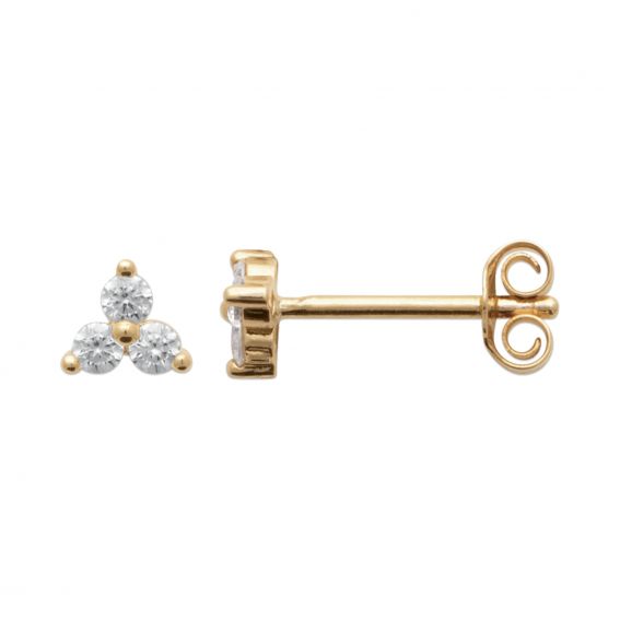 Bijou argent/plaqué or 18k gold plated mini butterfly drills