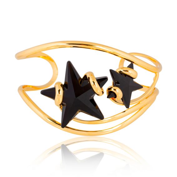 Andrea Marazzini Swarovski Star Black crystal bracelet