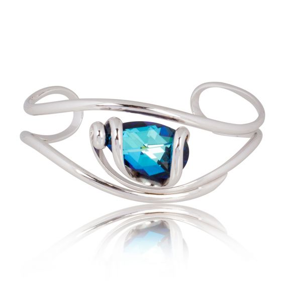Andrea Marazzini Swarovski Crystal Drop Bermuda Blu Bracelet