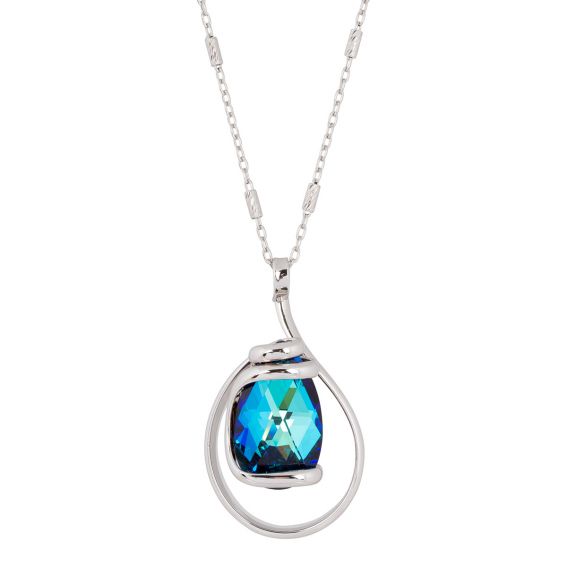 Andrea Marazzini Marazzini Swarovski Crystal Mini Drop Bermuda Blue Necklace
