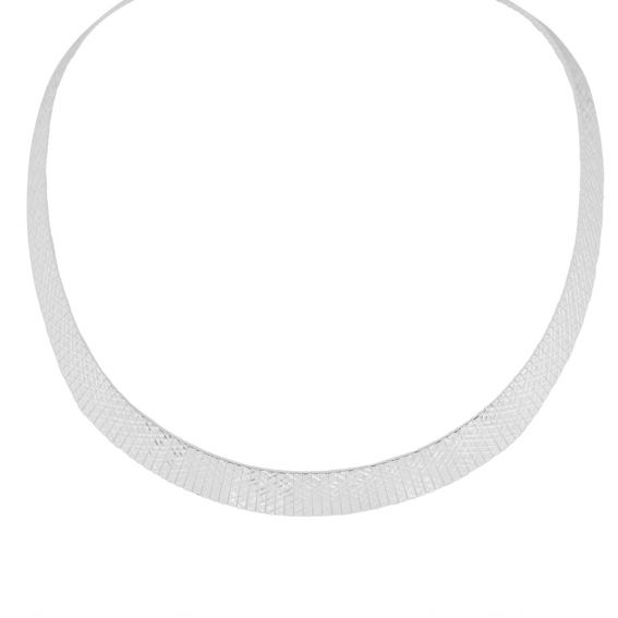 Bijou argent/plaqué or Omega semi-rigid collar
