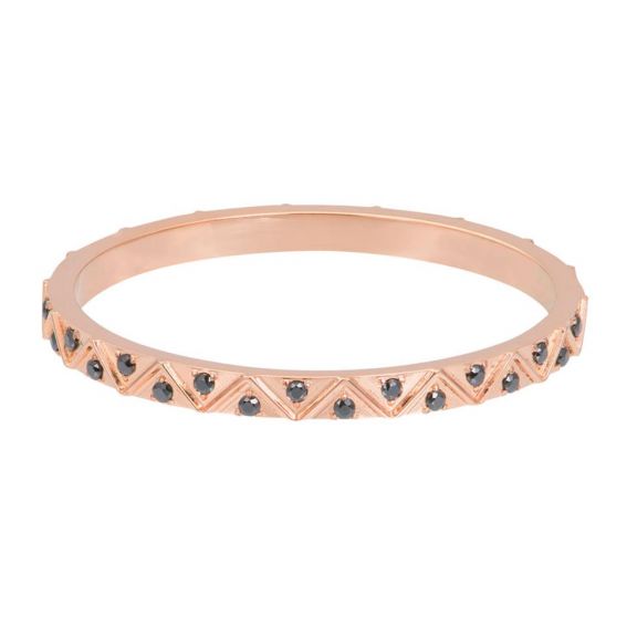 Bohemian black 2mm pink