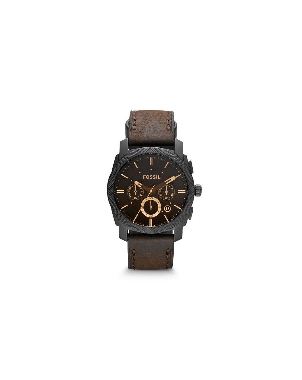 Fossil - Watch Machine leather chronograph - Brown