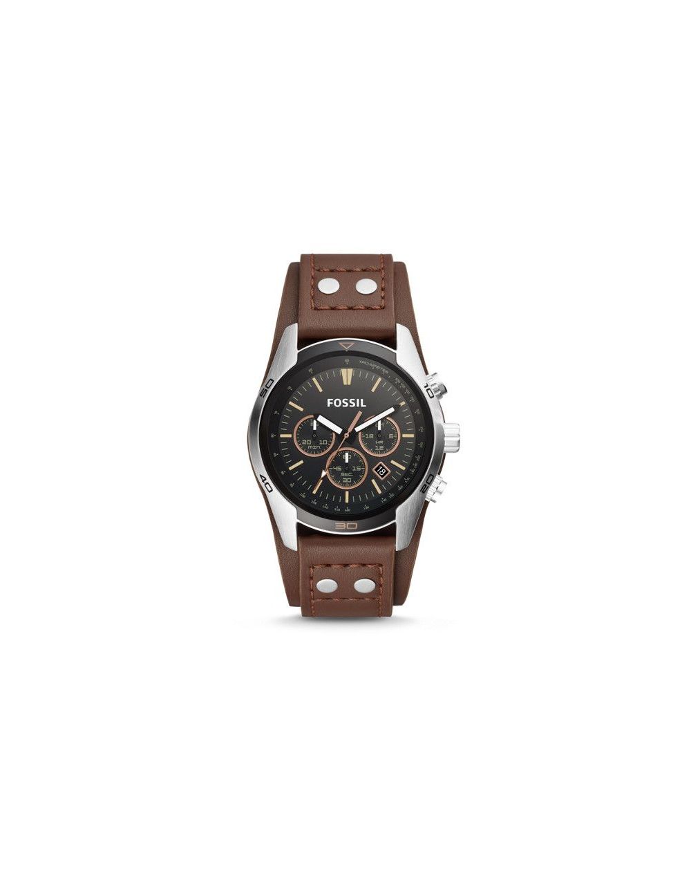 Fossil - Coachman Watch Chronograph Leather - Brown
