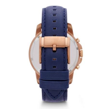 Fossil - Watch Grant Leather Chronograph - Blue