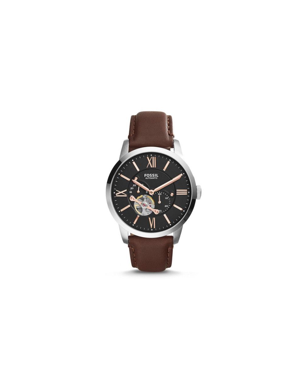Fossil - Automatic Watch Leather Townsman - Brown