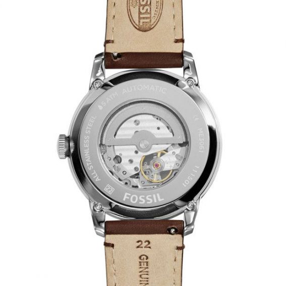 Fossil - Automatic Watch Leather Townsman - Bruin