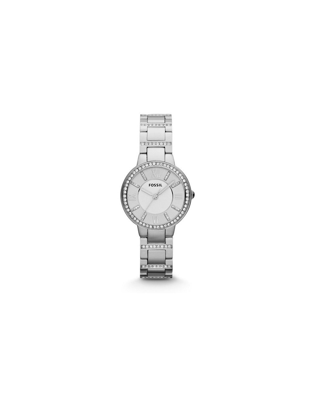 Montre Virginia à trois aiguilles en acier inoxydable - Montre Fossil pour femme