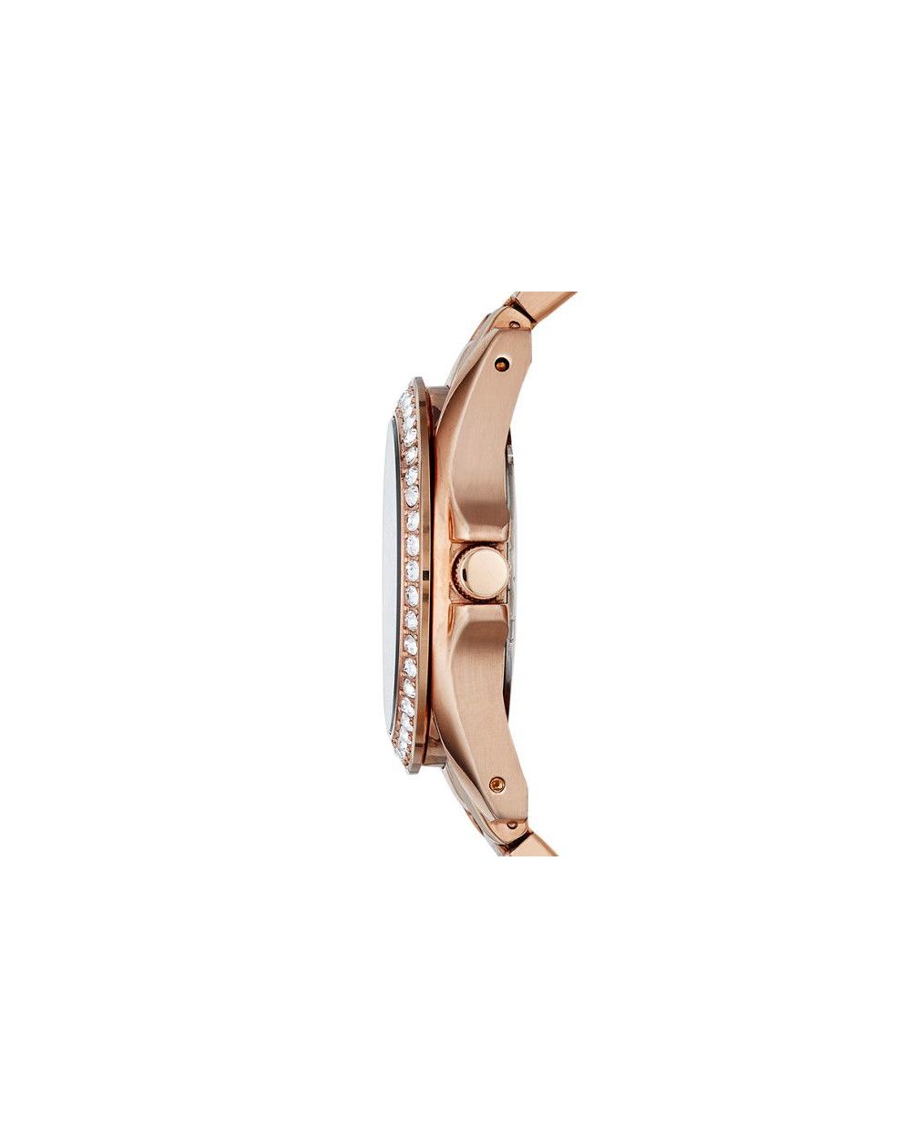 Montre Riley multifonction en acier inoxydable - Doré rose - Montre Fossil pour femme