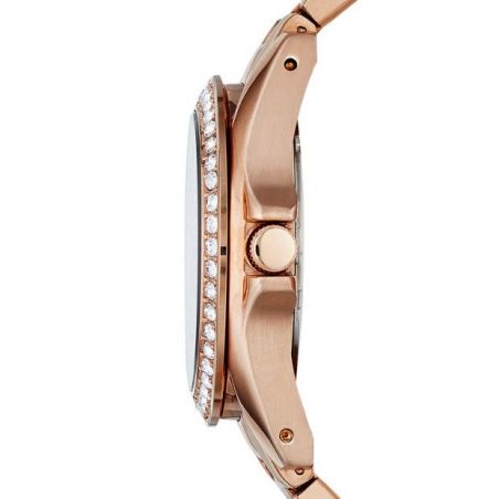 Fossil - Riley multifunctionele Stainless Steel Watch - Rose