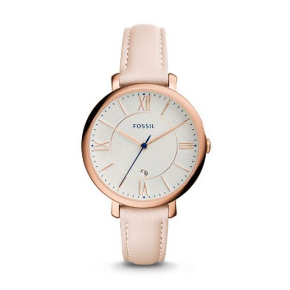 Fossil - Watch Jacqueline Leather Date function blush
