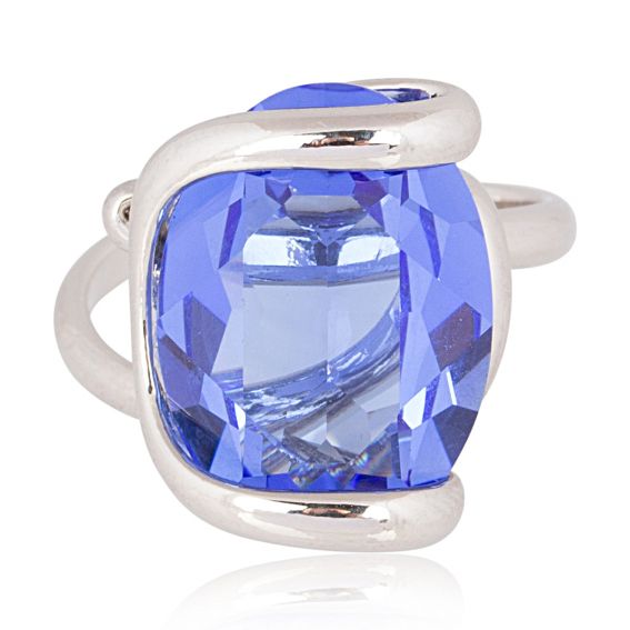 Andrea Marazzini Marazzini Swarovski Crystal Oval Sapphire Ring