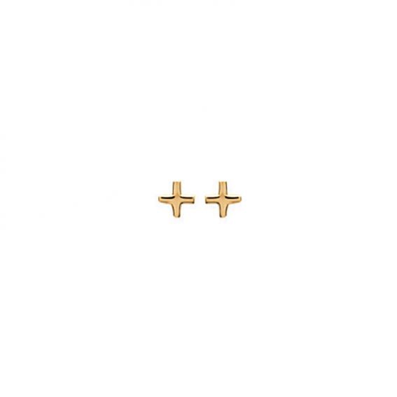 Mini-Croix Plated Gold 18K...