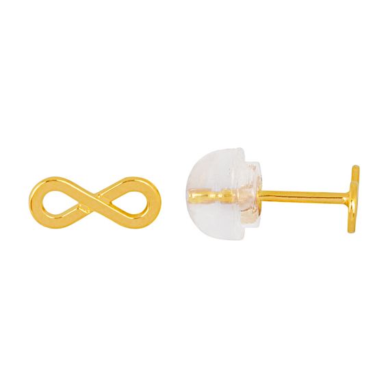 Bijou or et personnalisé 9ct yellow gold mini infinity drills