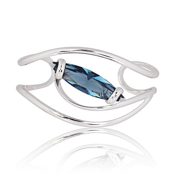 Andrea Marazzini Swarovski crystal bracelet Navette Black Diamond BR6