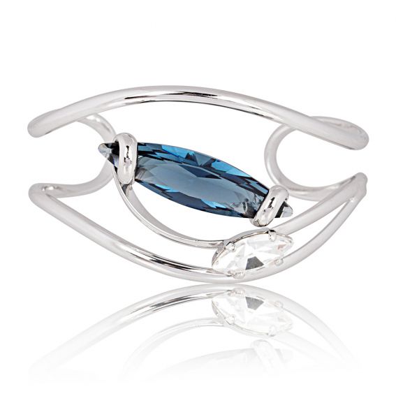 Andrea Marazzini Swarovski crystal bracelet Navette Denim Blue GIO2