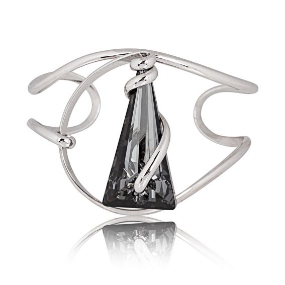 Andrea Marazzini Swarovski Crystal Spike Silver Night Bracelet